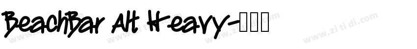 BeachBar Alt Heavy字体转换